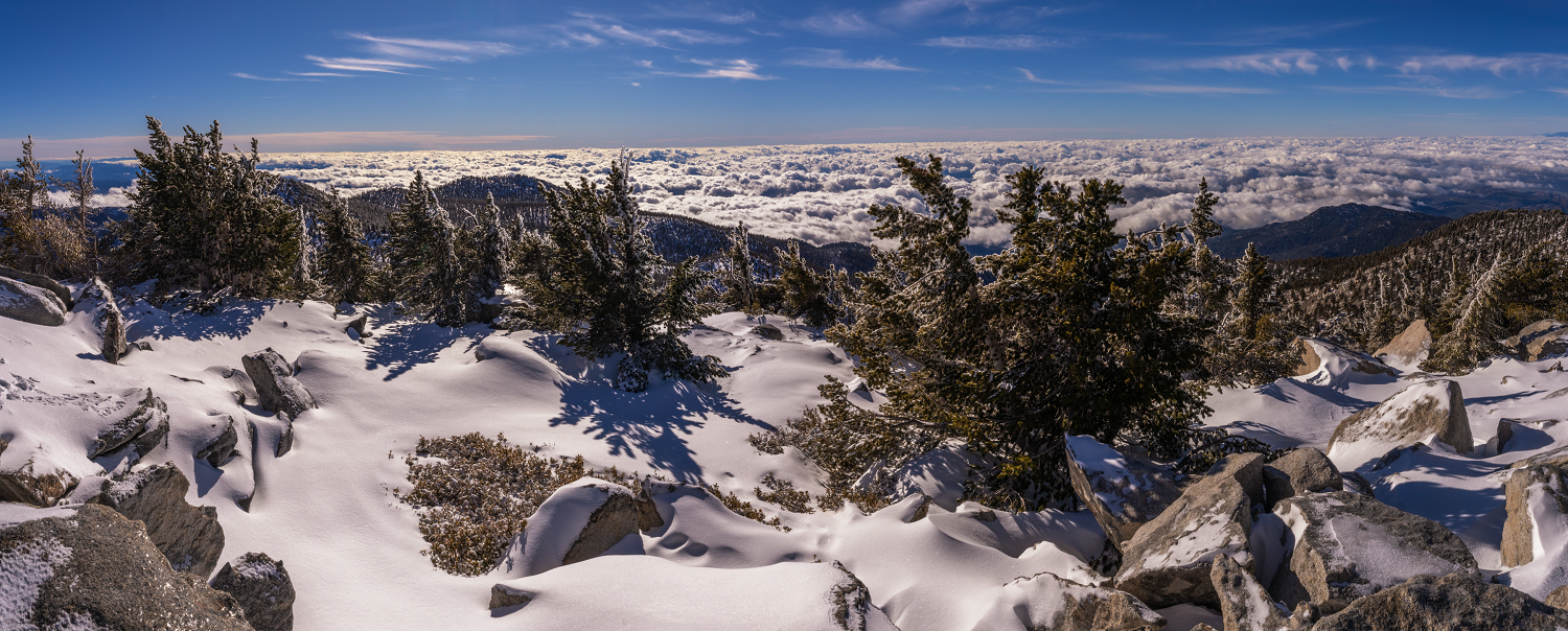 Intermediate view point on Mt San Jacinto trail in San Bernardino National Forest, CA